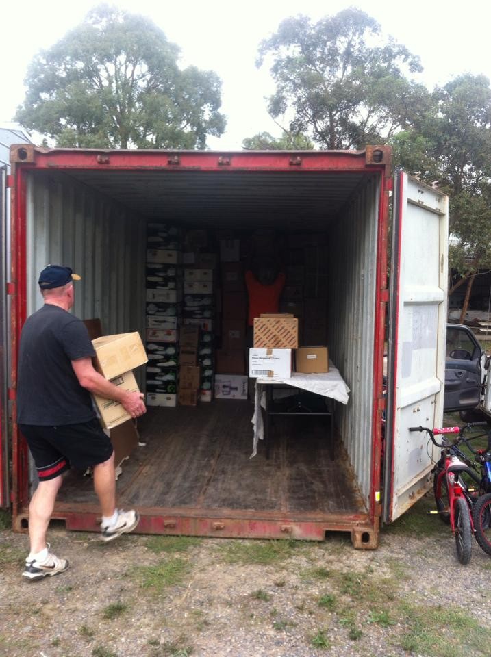 Packing the container for the 2016 Solomon Islands Mission Trip