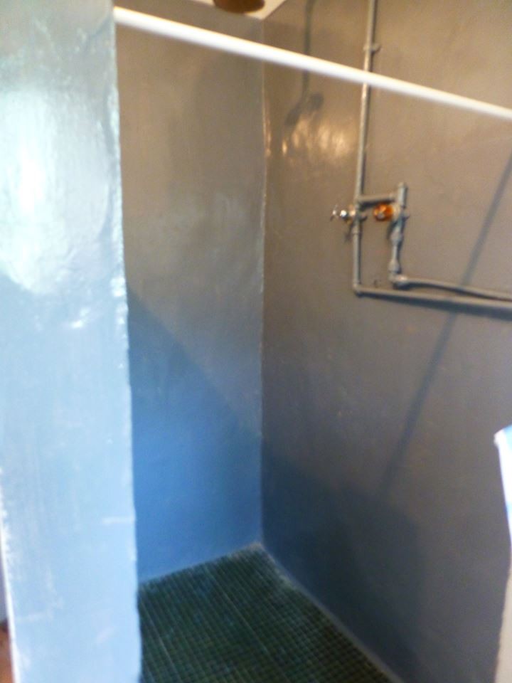 After pic of downstairs shower