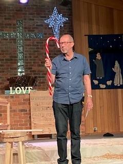 Carols Night 22nd December 2025  Tony Burgum gave a message on the Candy Cane Representing Jesus